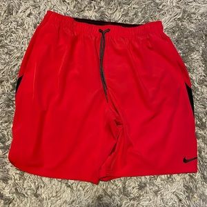 Nike men’s bathing suit red Xl